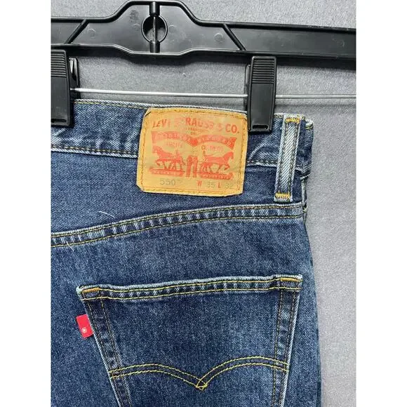 Levi’s 550 Jeans men's relaxed fit straight leg sz W35xL32 workwear western - Picture 4 of 4